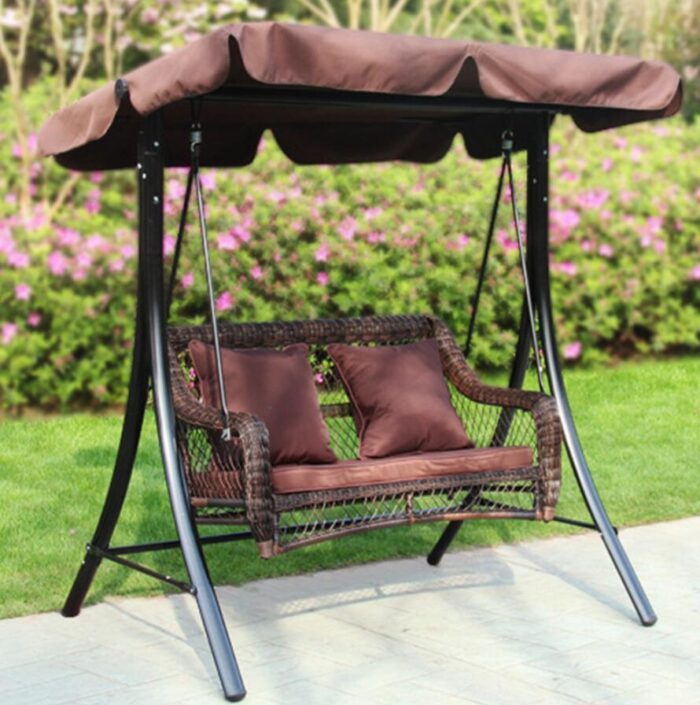 Strong Heavy Duty Long Lasting Outdoor Metal Swing 2 Persons Or 3 Persons Chairs With Canopy
Gen ...